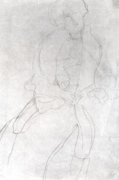 Donna seduta con boa (Adele Bloch-Bauer) da Gustav Klimt