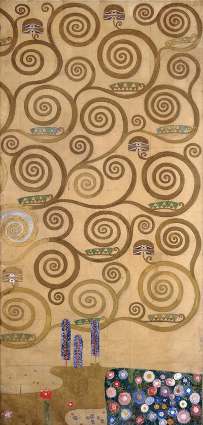 Bozzetti per il Fregio del Palais Stoclet di Bruxelles, Belgio (acquerello e matita su carta) da Gustav Klimt