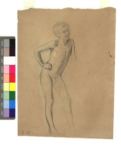 Nudo di ragazzo in piedi da Gustav Klimt