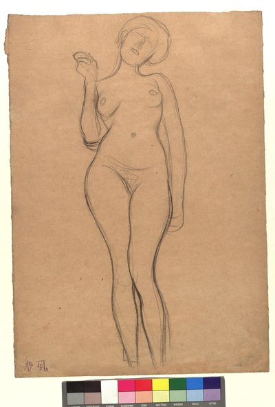 Stehender weiblicher Akt da Gustav Klimt