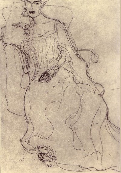 Studio per il dipinto Ritratto di Adele Bloch-Bauer I da Gustav Klimt