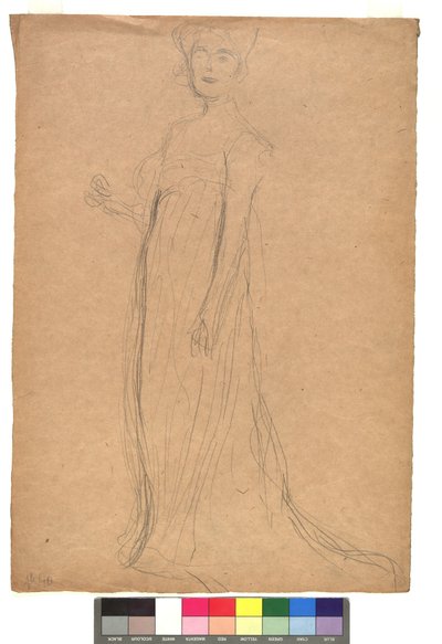 Studie zu einem Damenporträt da Gustav Klimt