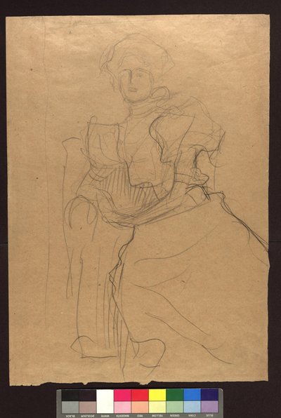 Studie zum Bildnis Sonja Knips da Gustav Klimt