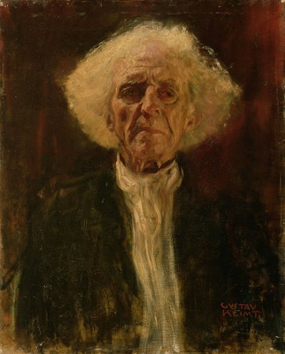 Studio della testa di un uomo cieco da Gustav Klimt