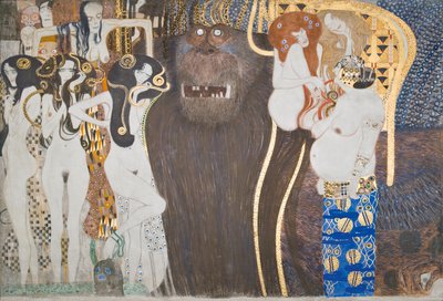 Il fregio di Beethoven: Il desiderio di felicità da Gustav Klimt