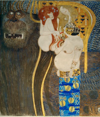 Il "Fregio di Beethoven", dettaglio da Gustav Klimt