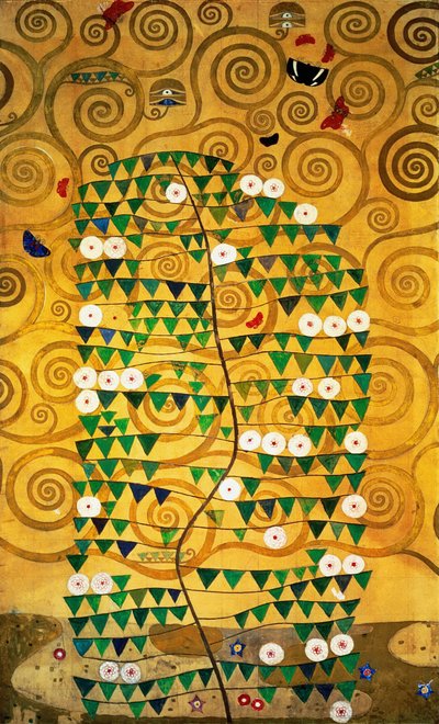 Il fregio Stoclet, (dettaglio): Albero della vita, 1905-1909 da Gustav Klimt