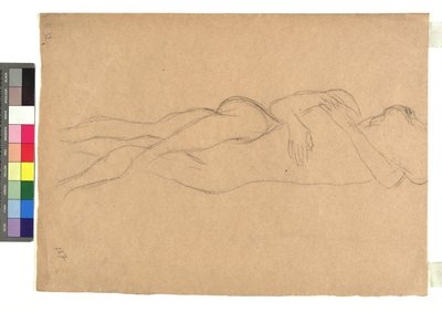Zwei liegende Akte in Umarmung da Gustav Klimt