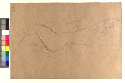 Zwei liegende weibliche Akte da Gustav Klimt