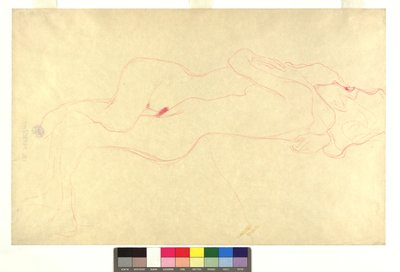 Zwei liegende weibliche Akte in Umarmung da Gustav Klimt
