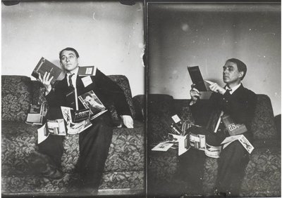 Doppio ritratto di Aleksei Kruchenykh da Gustav Klutsis