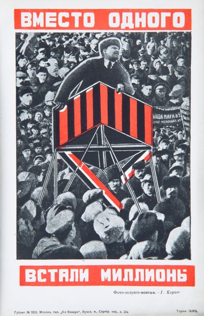 Vladimir Lenin da Gustav Klutsis