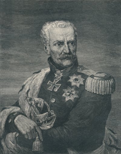 Gebhard Leberecht Von Blücher, Principe di Wahlstadt, c. 1815-1819, 1896 da Gustav Kruell