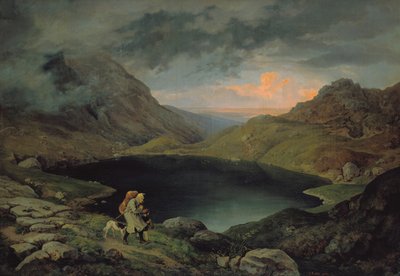 Lago nei Monti dei Giganti, 1839 da Gustav Karl Ludwig Richter