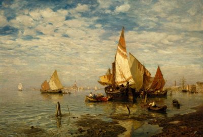 Nella laguna di Venezia da Gustav Schönleber