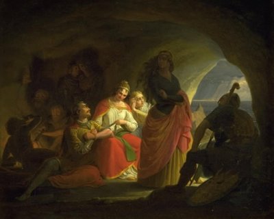 Principe Buris, Liden Kirsten, Skøn Hulfrid e Stolt Ingefrid catturati da Ulf Svartskæg da Gustav Theodor Wegener