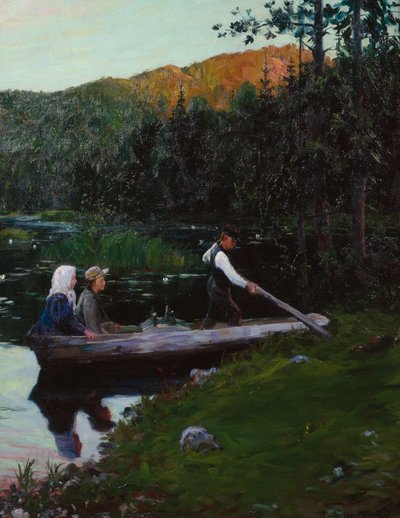 Una domenica sera al lago da Gustav Wentzel