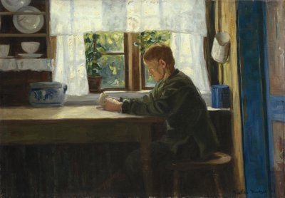 Ragazzo in cucina da Gustav Wentzel