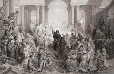 Ingresso di Cristo a Gerusalemme da Gustave (after) Dore