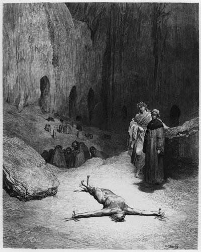 Uomo crocifisso, illustrazione dalla 