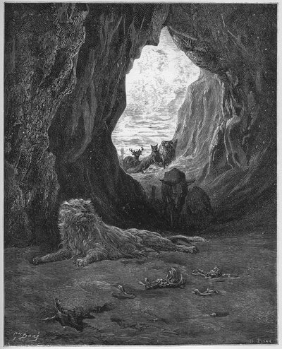 Il leone malato e la volpe - da 