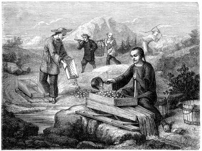 Minatori cinesi, California da Gustave Adolphe Chassevent Bacques
