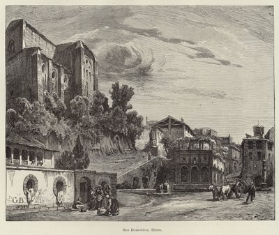 Basilica di San Domenico, Siena da Gustave Bauernfeind