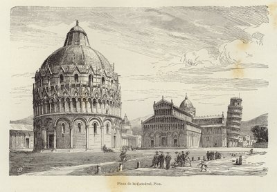 Piazza del Duomo, Pisa da Gustave Bauernfeind