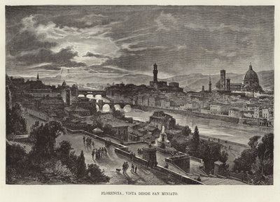 Firenze, vista da San Miniato da Gustave Bauernfeind