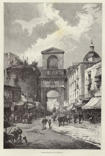Porta Capuana a Napoli da Gustave Bauernfeind