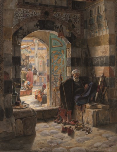 Guardiano della Moschea, Damasco da Gustave Bauernfeind