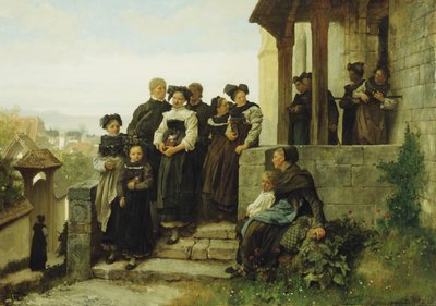 Dopo il servizio della chiesa protestante da Gustave Brion