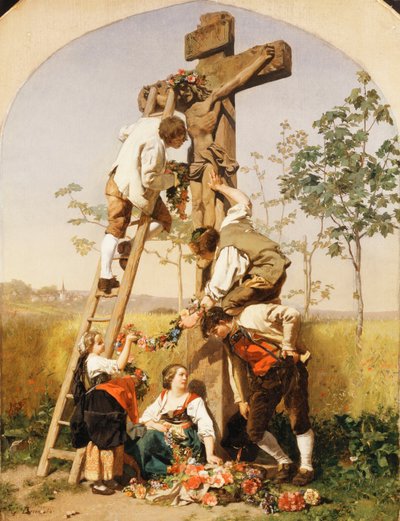 Decorazione del santuario da Gustave Brion