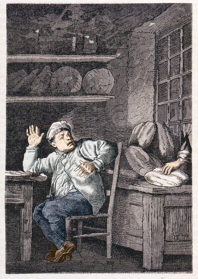 Il furto di Jean Valjean - in "I Miserabili" di Victor Hugo, ill. di Brion, ed. Hetzel e Lacroix da Gustave Brion