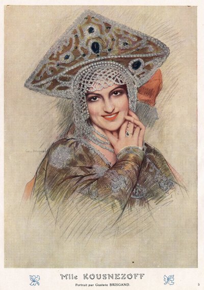 Ritratto di Maria Nikolaievna Kuznetsova (Maria Kuznetsova) (1880-1966), famosa cantante d
