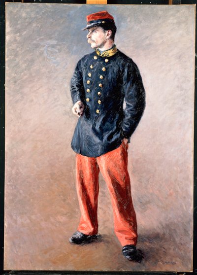 Un soldato, c.1881 da Gustave Caillebotte