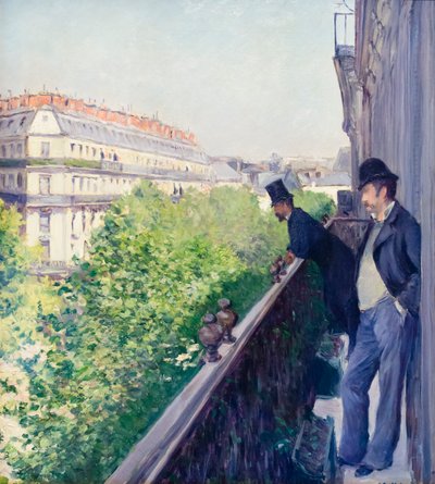 Balcone, boulevard Haussmann, c. 1880 da Gustave Caillebotte