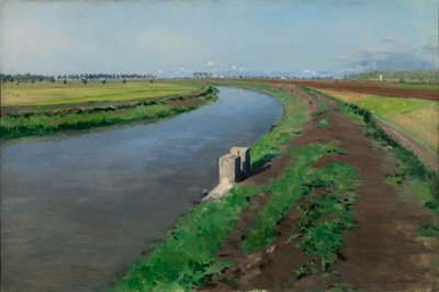 Le sponde di un canale, vicino a Napoli da Gustave Caillebotte