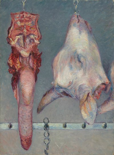 Testa di vitello e lingua di bue da Gustave Caillebotte
