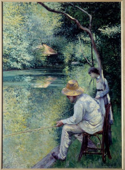 Pesca alla lenza da Gustave Caillebotte