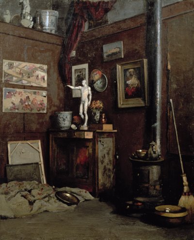 Interno di uno studio da Gustave Caillebotte