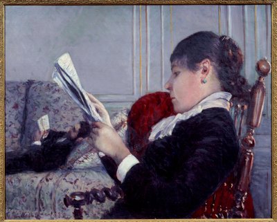 Interno, il lettore da Gustave Caillebotte