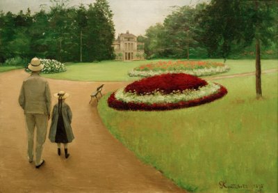 Il parco della proprietà a Yerres da Gustave Caillebotte