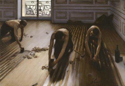 I piallatori di parquet da Gustave Caillebotte