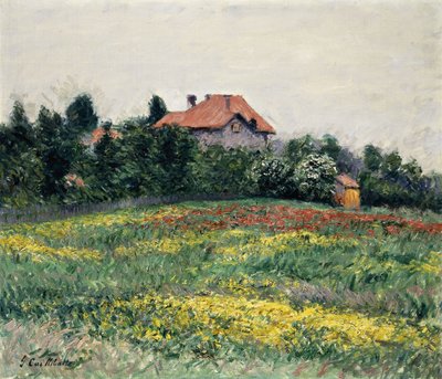 Paesaggio in Normandia, 1884 da Gustave Caillebotte
