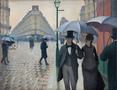 Strada di Parigi, Giorno di Pioggia da Gustave Caillebotte