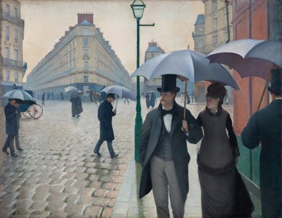 Strada di Parigi, giorno di pioggia da Gustave Caillebotte