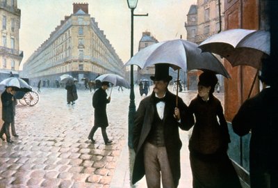 Strada di Parigi sotto la pioggia da Gustave Caillebotte