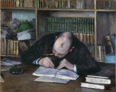 Ritratto di Emile Jean Fontaine, libraio da Gustave Caillebotte