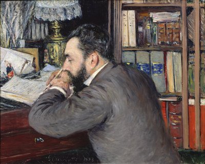 Ritratto di Henri Cordier (1849-1929), insegnante alla Scuola di Lingue Orientali, 1883 da Gustave Caillebotte